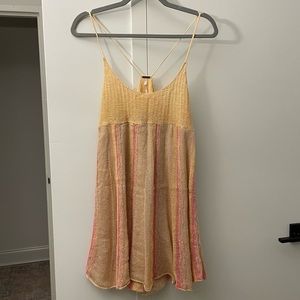 Vintage Free People Crochet Mini Dress